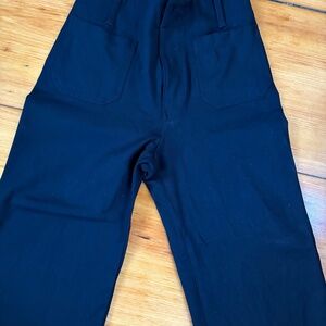 Anthropologie Colette Cropped Ponte Pant, Black